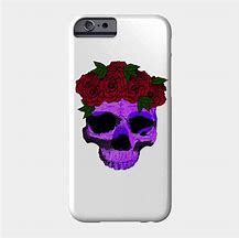 Image result for Skull Phone Case with Roses