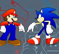 Image result for Mario X Sonic Fan Art
