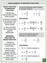 Image result for Adding Mixed Numbers Worksheet with Answers