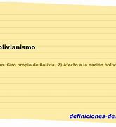 Image result for bolivianismo