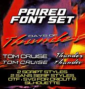 Image result for Days of Thunder 51 Font