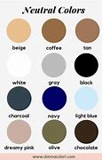 Image result for Neutral Colors Chart