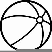 Image result for Beach Ball Vector Black and White