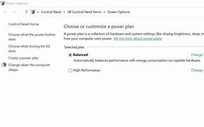 Image result for Power Options Control Panel