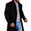 Image result for Textured Pants with Black Coat for Men
