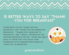 Image result for Thanks for Breakfast Meme