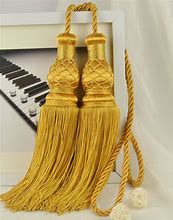 Image result for Gold Curtain Tie Backs