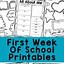 Image result for First Week of School Printables