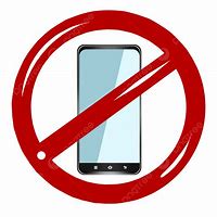 Image result for No Handphone Sign PNG