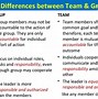 Image result for Difference Between Group and Team