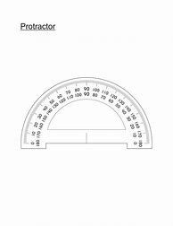Image result for Full Size Printable Protractor