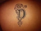 Image result for Simple Letter D Tattoo
