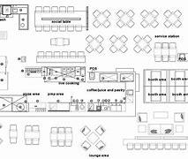 Image result for Sketch Floor Plan 2D Restaurant Black in White