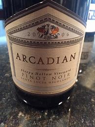 Image result for Arcadian Pinot Noir Sleepy Hollow