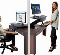 Image result for sitting standing workstations