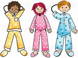 Image result for Children in Pajamas Clip Art