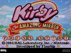 Image result for Kirby and the Amazing Mirror JPEG