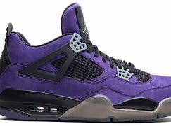 Image result for Jordan 4 Retro Black and Purple