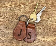 Image result for leather keychain fob