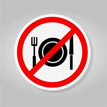 Image result for No Eating Sign