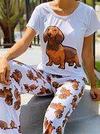 Image result for Dachshund Pajamas for Women