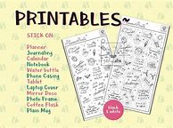 Image result for Black and White Free Printable Planner Stickers
