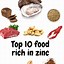 Image result for Foods Rich in Zinc List