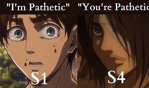 Image result for Aot S1 vs S4 Manga Meme