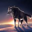 Image result for Galaxy Wolf Cartoon Background