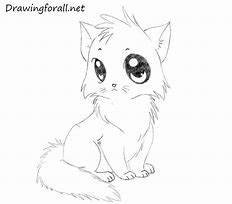 Image result for Black Cat so Cute Draw