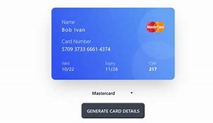 Image result for Working Credit Card Generator