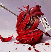 Image result for Abstract Art of Broken Heart