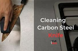Image result for Clean Carbon Steel Knife