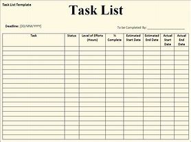 Image result for Task List Template Decorative