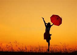 Image result for Girl with Umbrella Silhouette