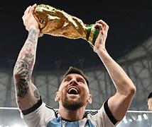 Image result for Messi Lifting the World Cup