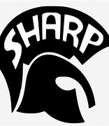 Image result for sharp logos black and white