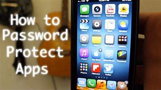 Image result for How to Put a Password On Apps iPhone