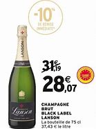 Image result for Champagne Lanson Black Label Brut