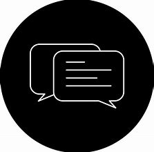 Image result for Text Message Icon Black and White