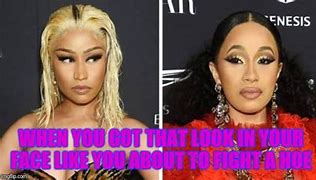 Image result for Nicki Minaj Cardi B Fight Meme