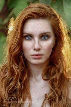 Christine by kaanaltindal | Red hair freckles, Beautiful freckles, Beautiful red hair