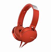 Image result for Sony 유선 헤드폰 빨간 MDR Xb550ap