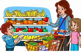 Image result for Buying Food Cartoon