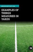 Image result for What's a Yard in Measurement