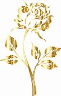 Image result for Gold Rose No Background