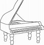 Image result for Baby Grand Piano Drawing