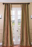 Image result for Green and Yellow Striped Curtains