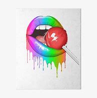 Image result for Rainbow Lips and Lollipop