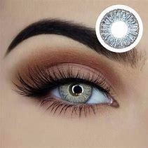 Image result for Silver Eye Contact Lenses